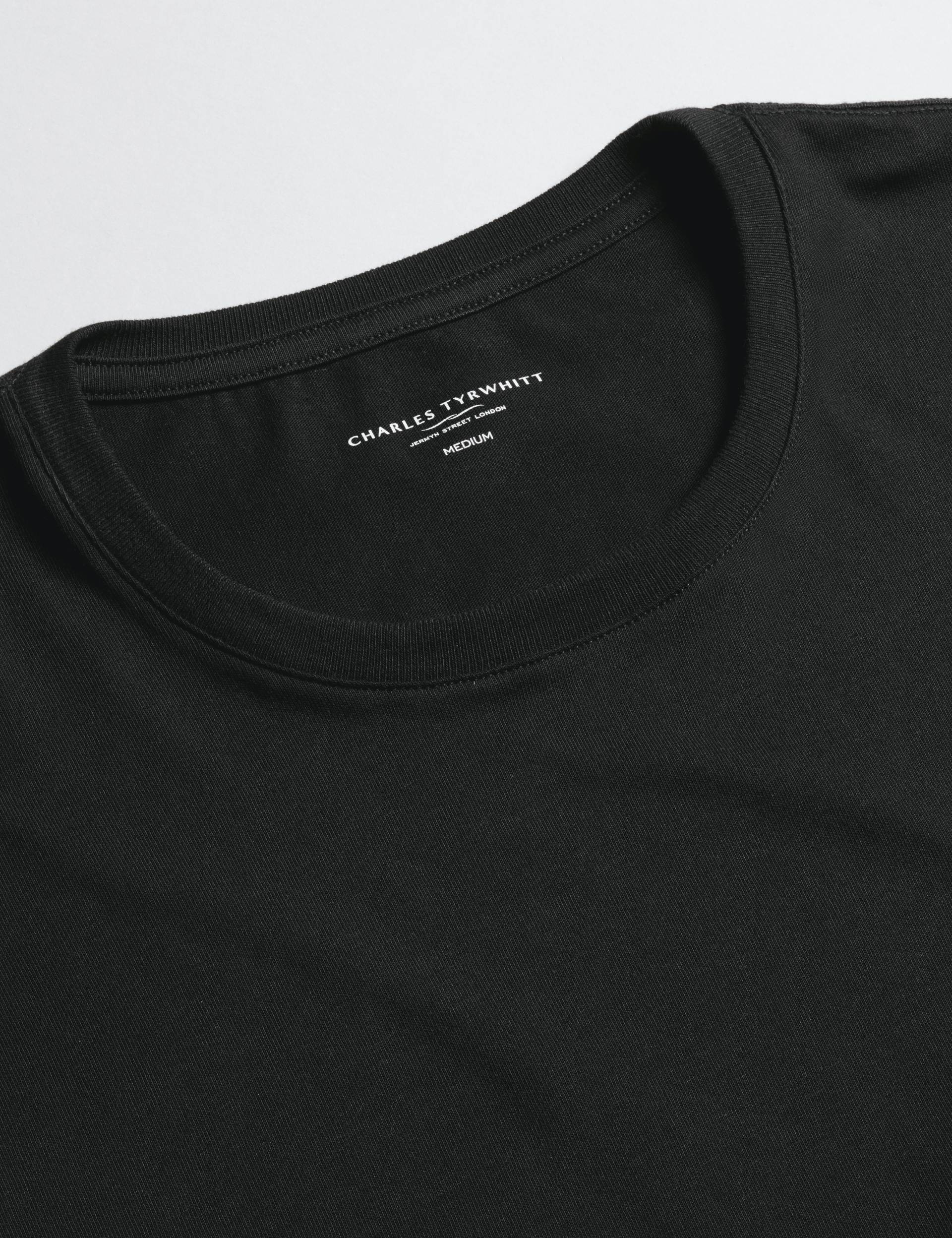 Black 2-pack crew neck cotton t-shirt 3