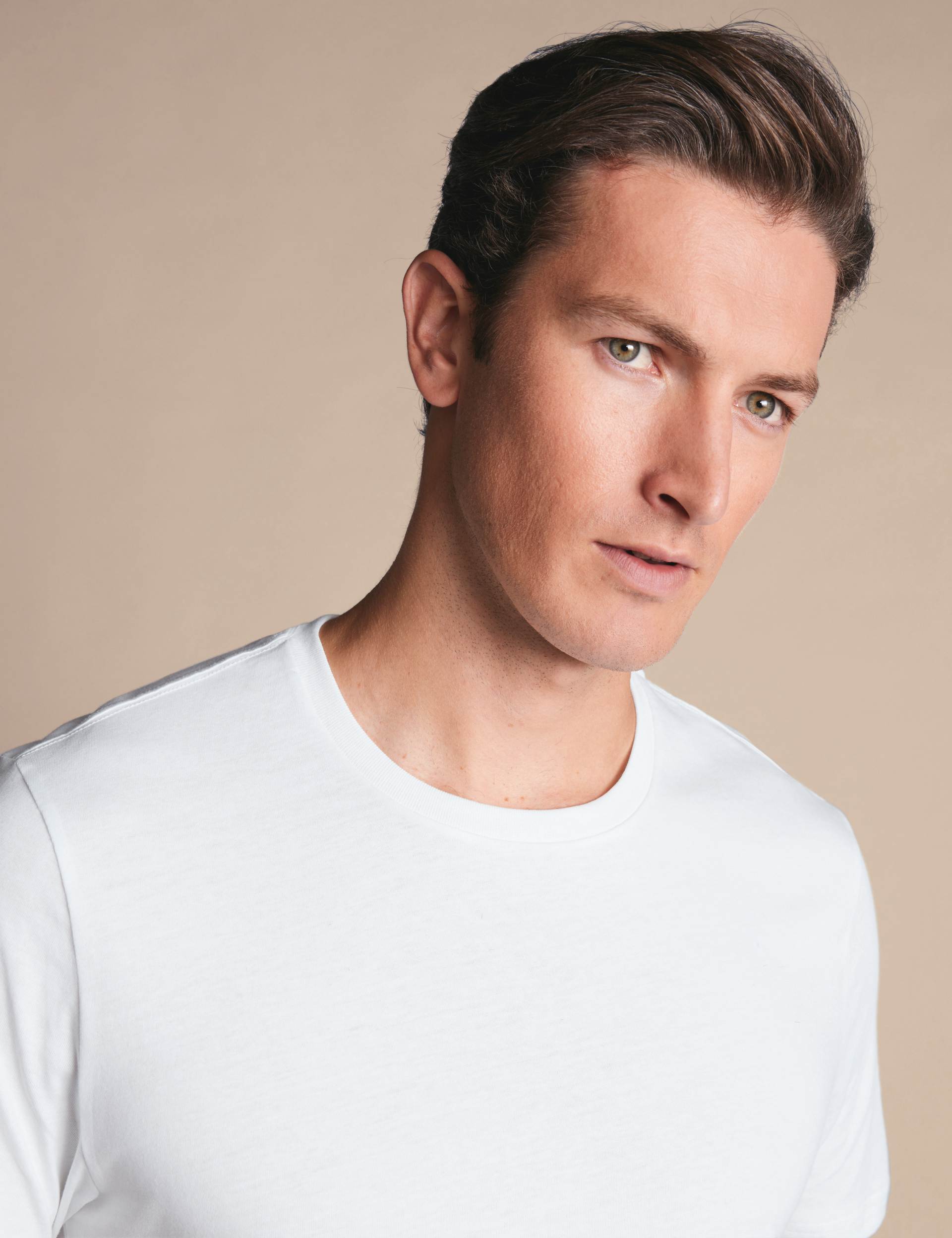 White 2-pack crew neck cotton t-shirt 2