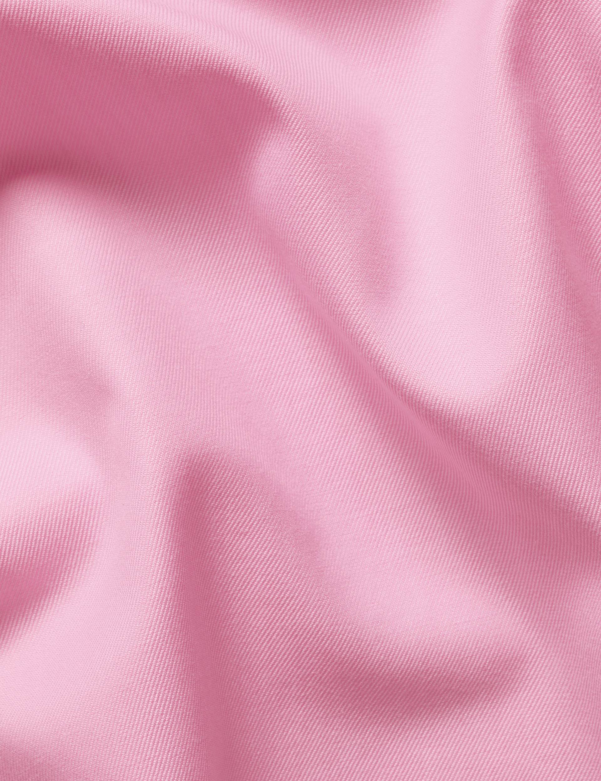 Pink non-iron twill classic fit shirt 8