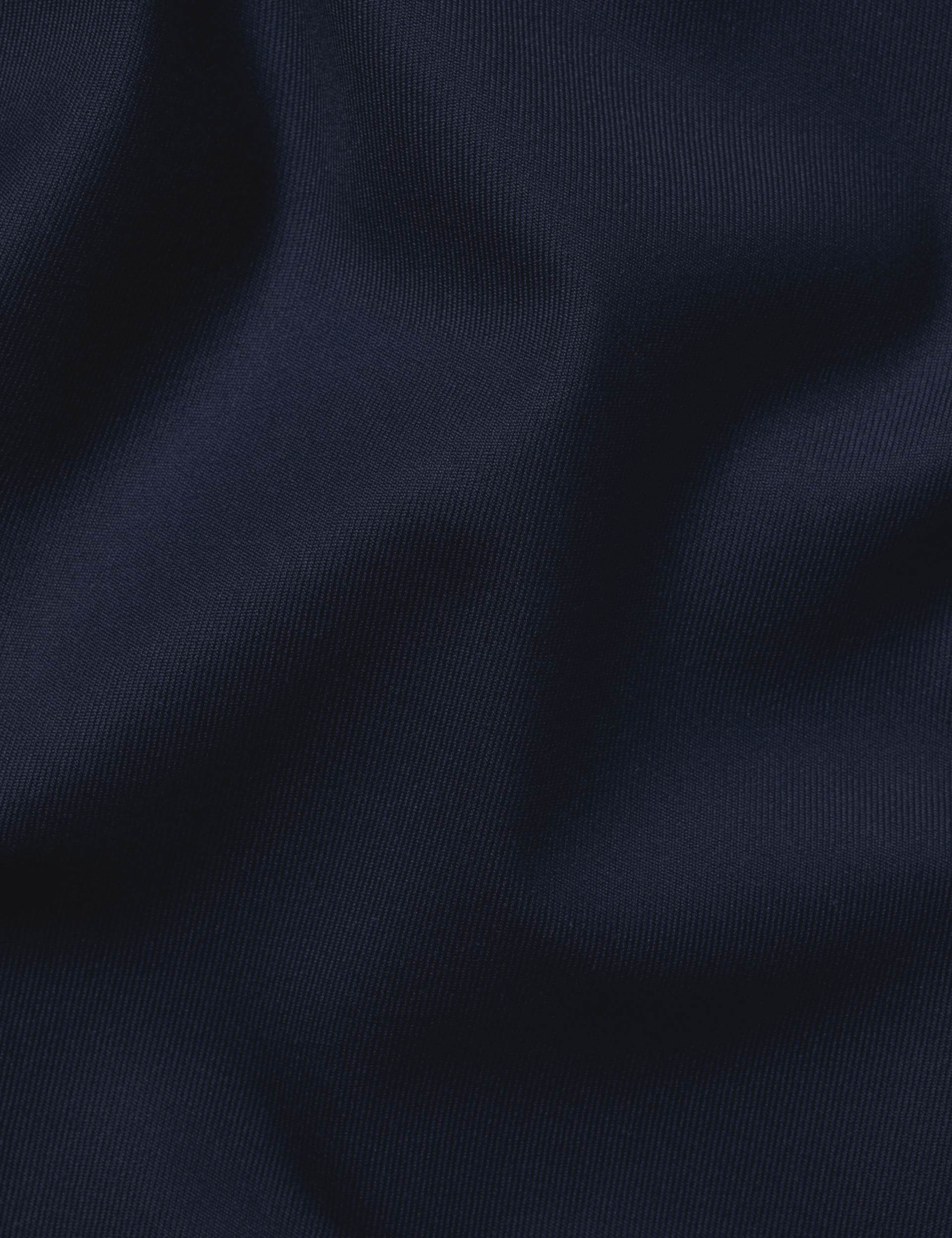 Navy non-iron twill cutaway slim fit shirt 5