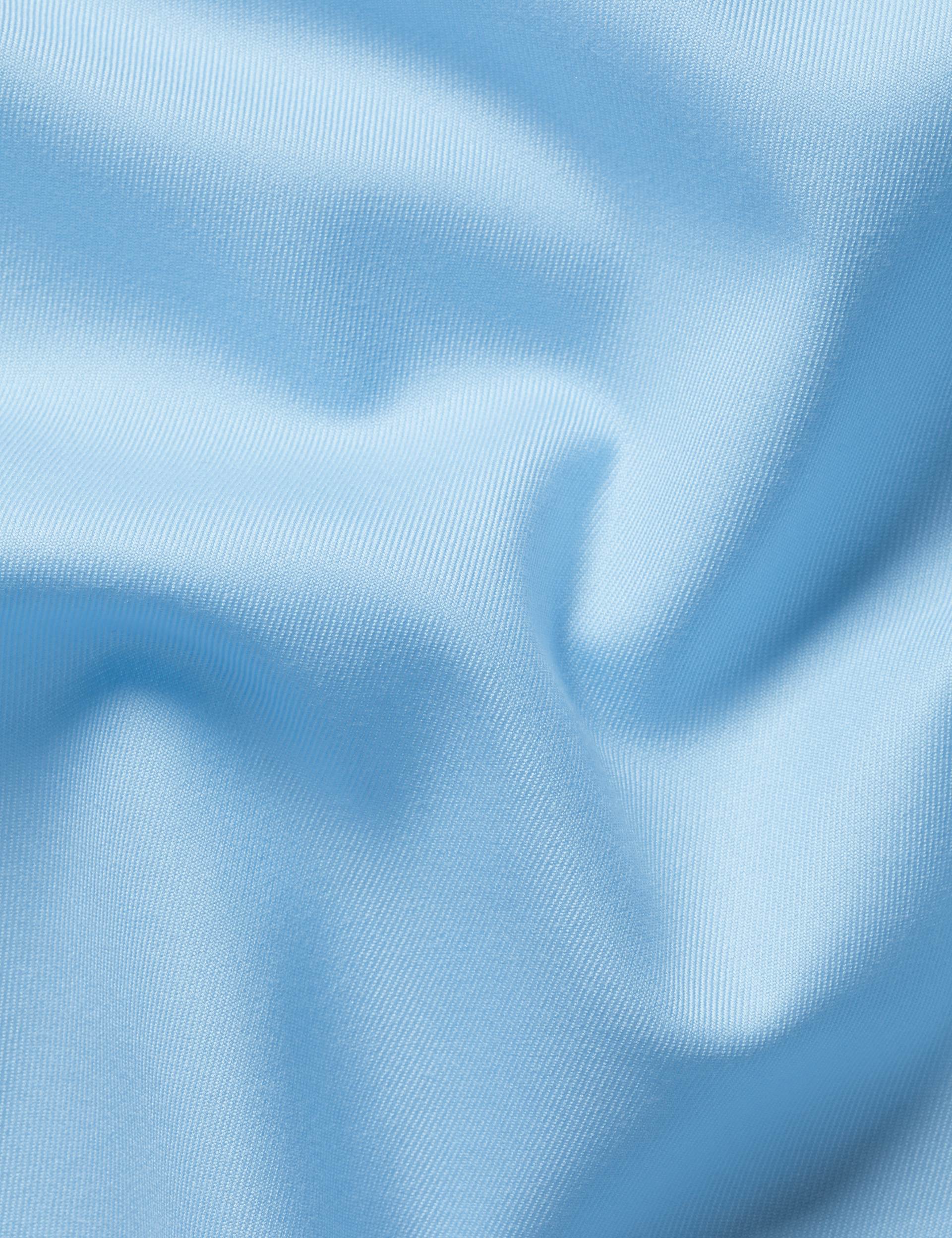 Sky blue non-iron twill cutaway slim fit shirt 7