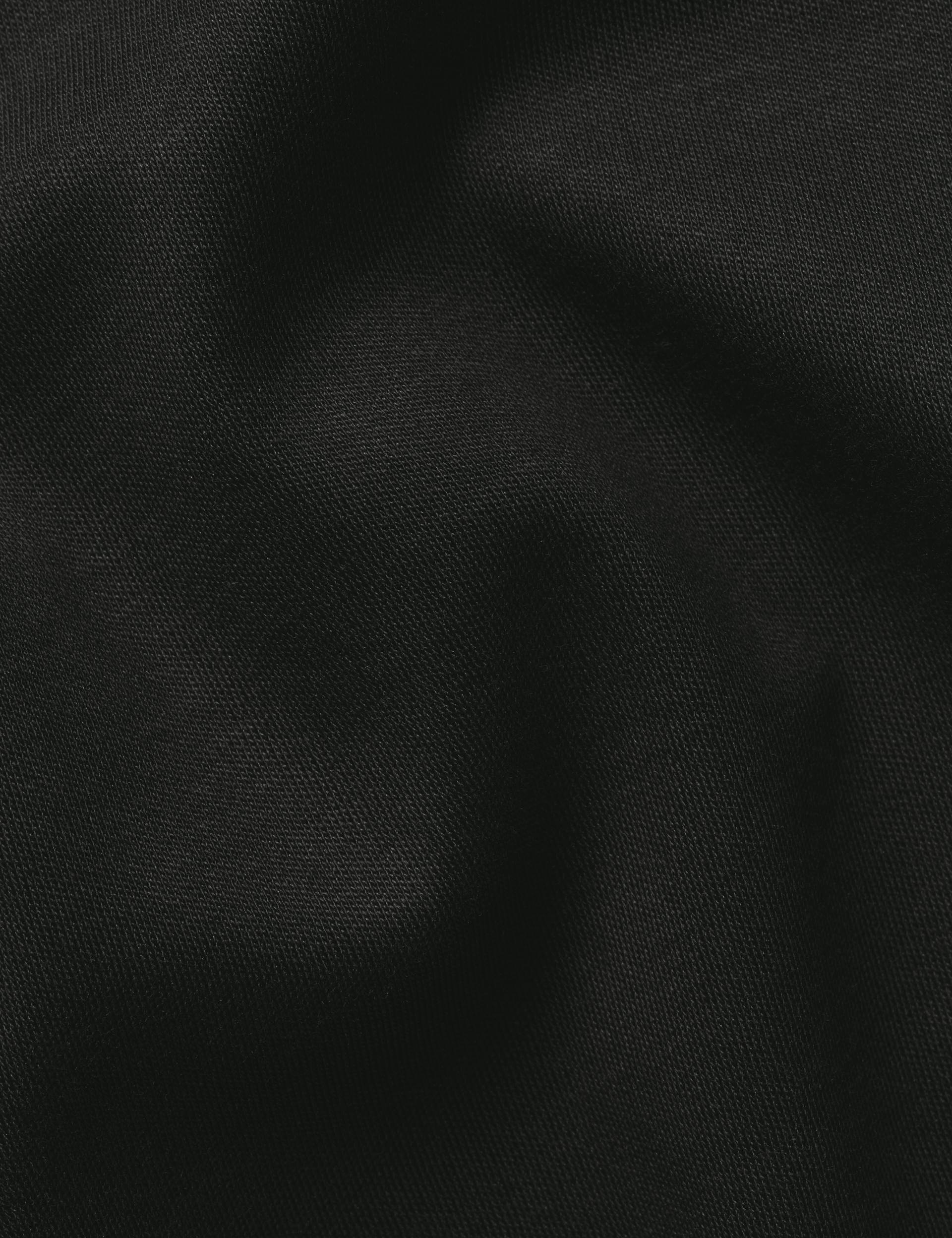 Black short sleeve cotton polo 6