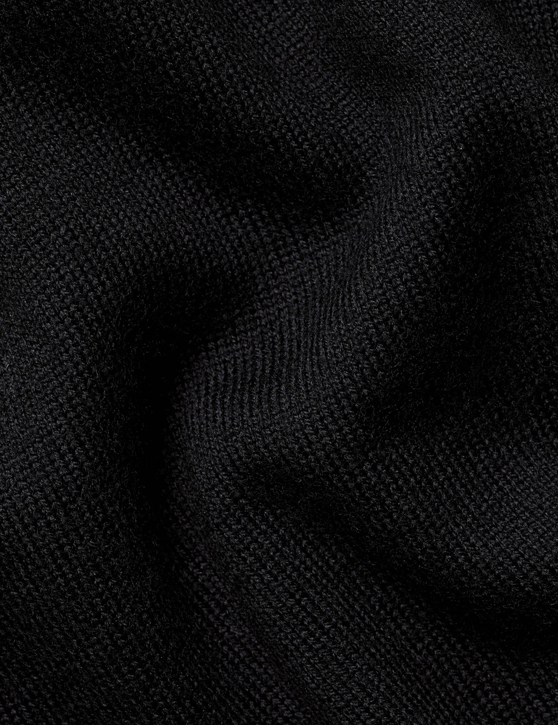 Black pure merino zip neck jumper 6