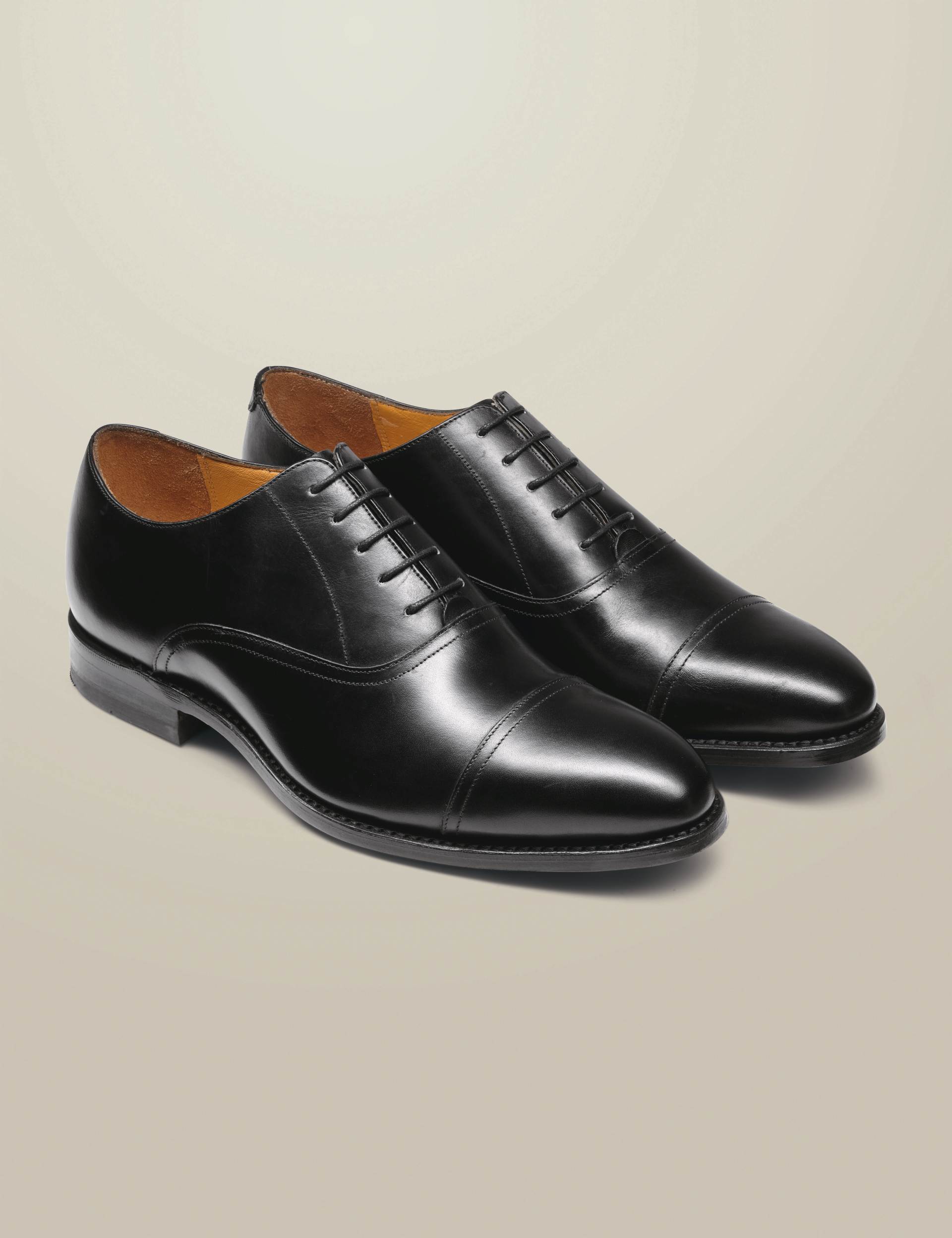 Black leather Oxford shoe 2