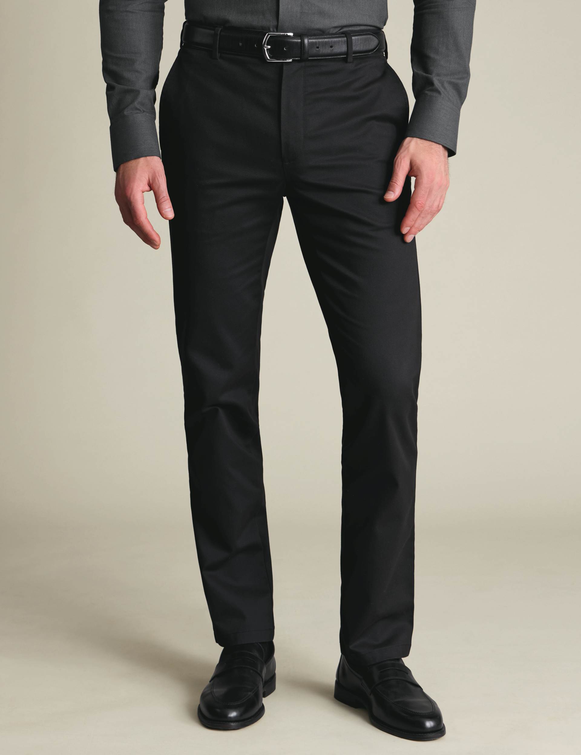 Black Slim Fit Ultimate non-iron Chino 2