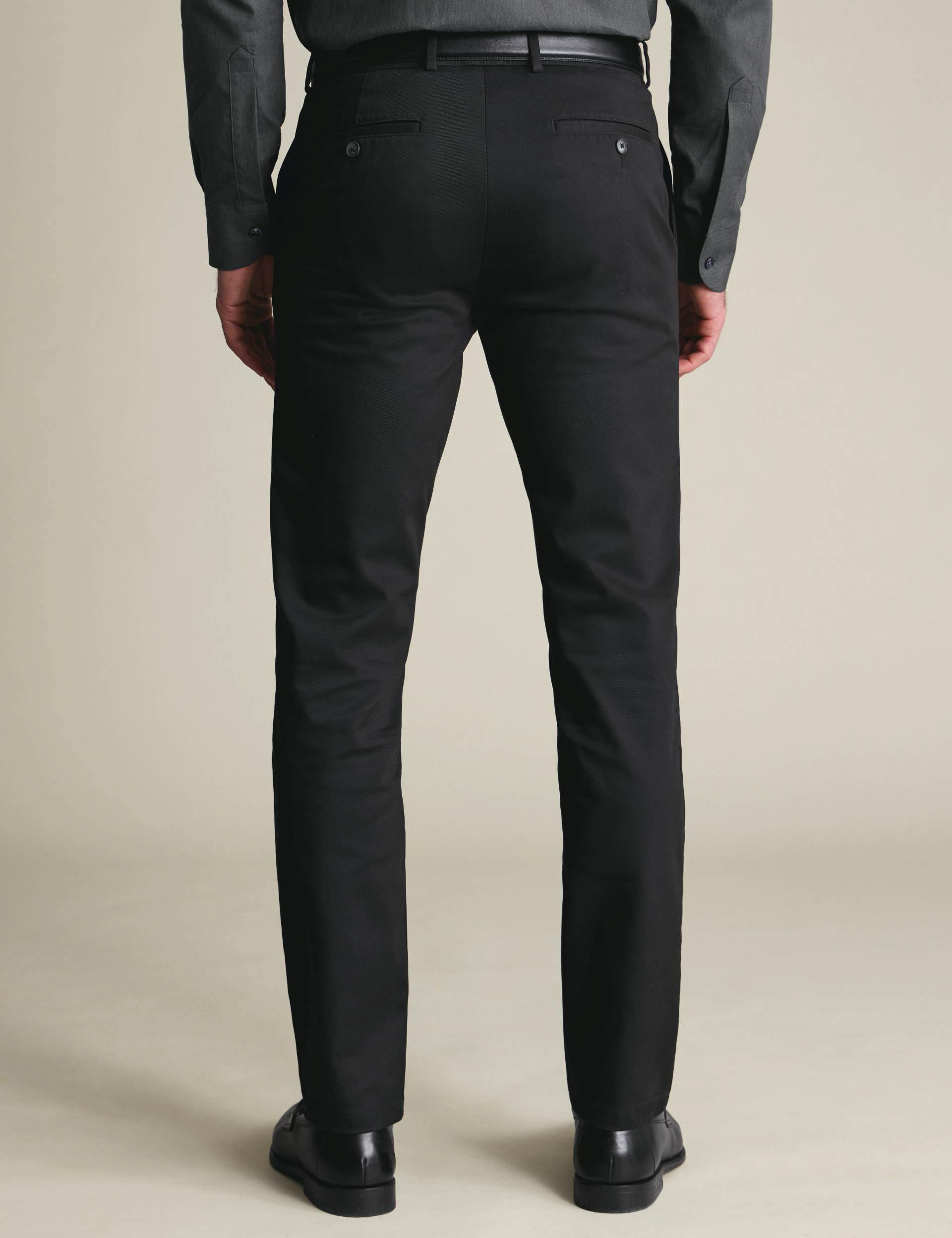Black Slim Fit Ultimate non-iron Chino 3