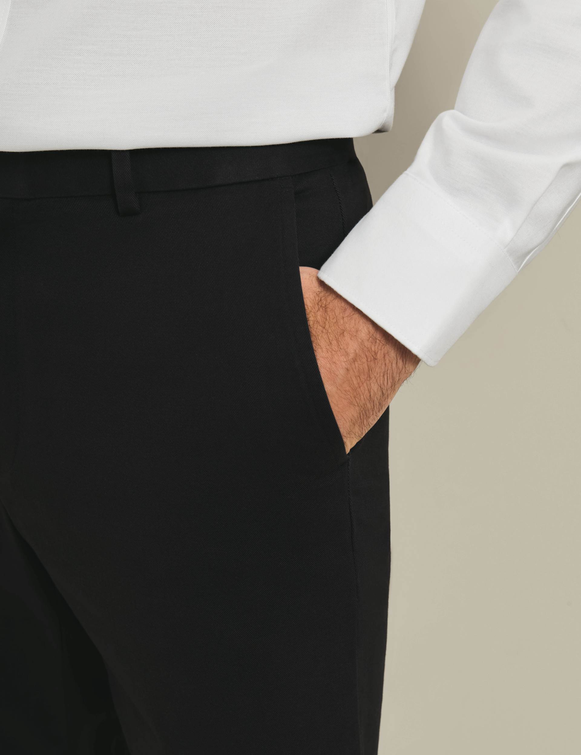 Black Slim Fit Ultimate non-iron Chino 4
