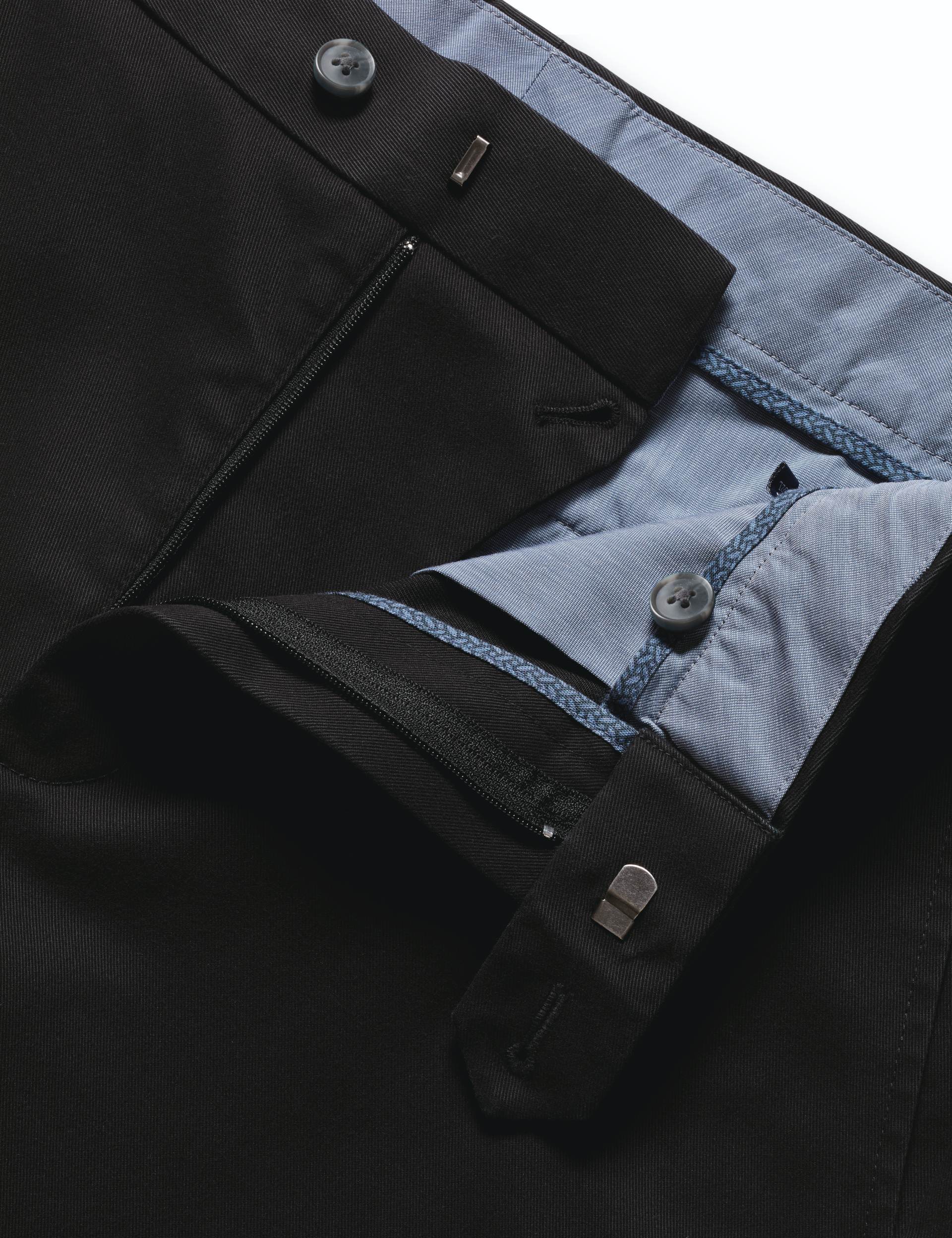 Black Slim Fit Ultimate non-iron Chino 6