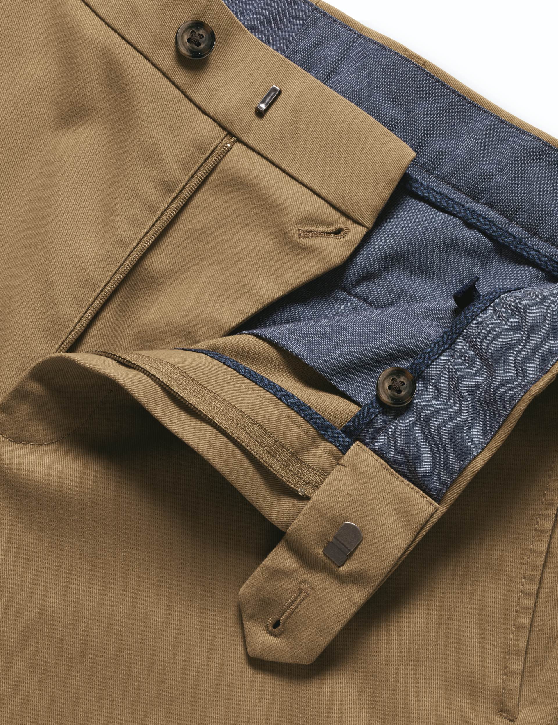 Tan Slim Fit Ultimate non-iron Chino 6