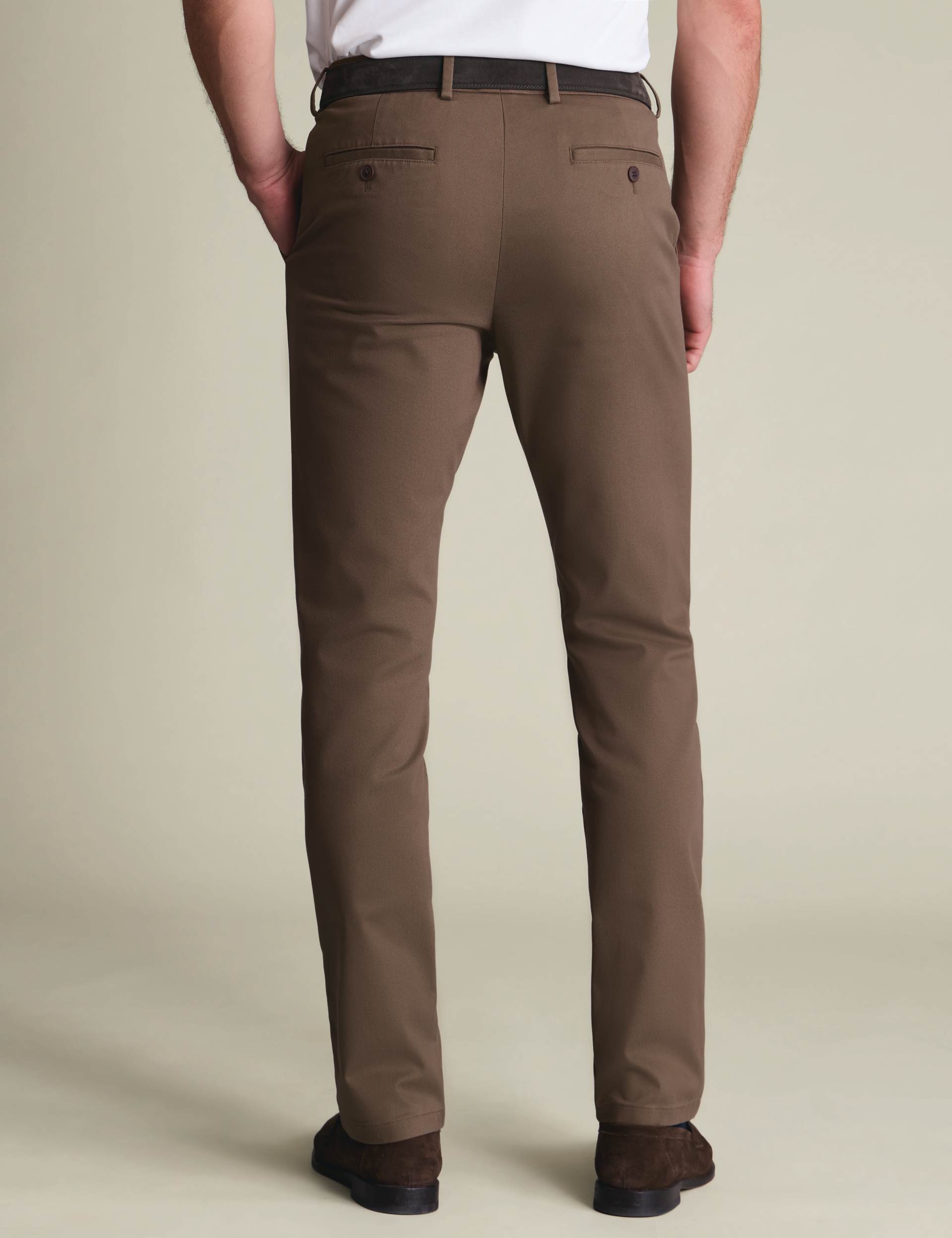 Mocha Slim Fit Ultimate non-iron Chino 2