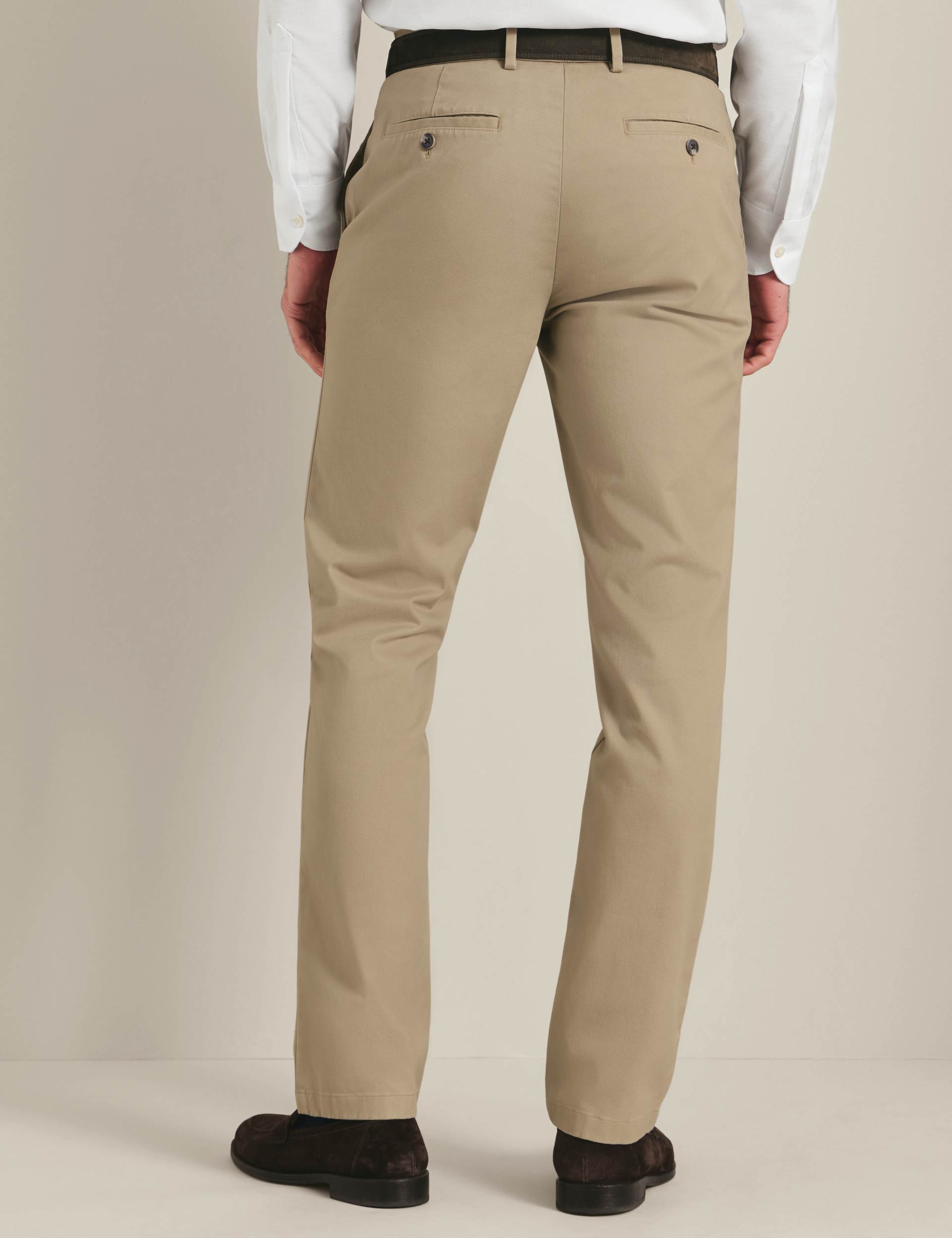 Taupe Slim Fit Ultimate non-iron Chino 3